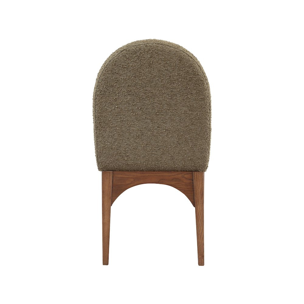 Waldorf Olive Boucle Fabric Dining Chair