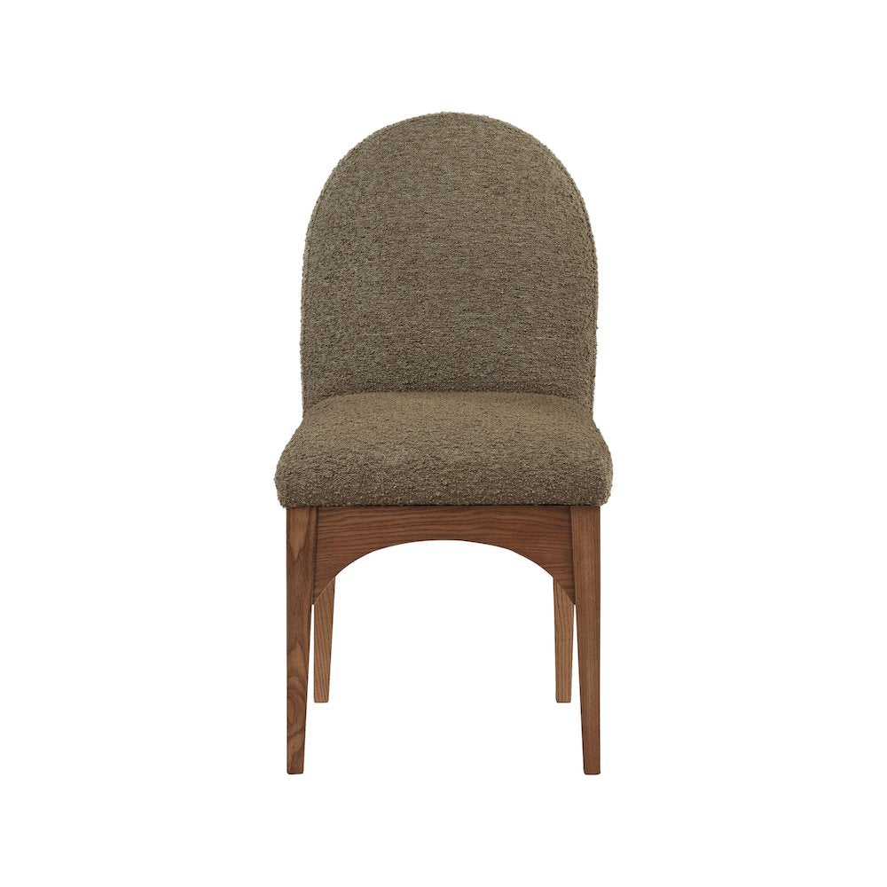 Waldorf Olive Boucle Fabric Dining Chair