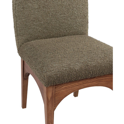 Waldorf Olive Boucle Fabric Dining Chair