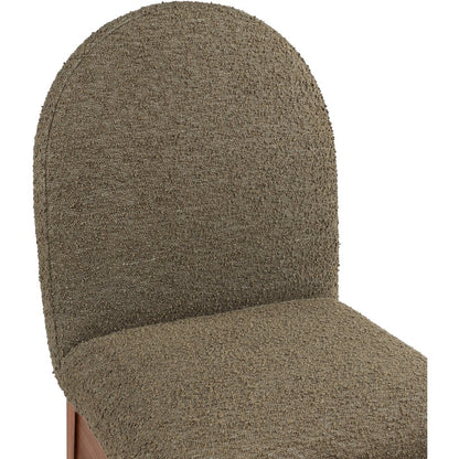 Waldorf Olive Boucle Fabric Dining Chair