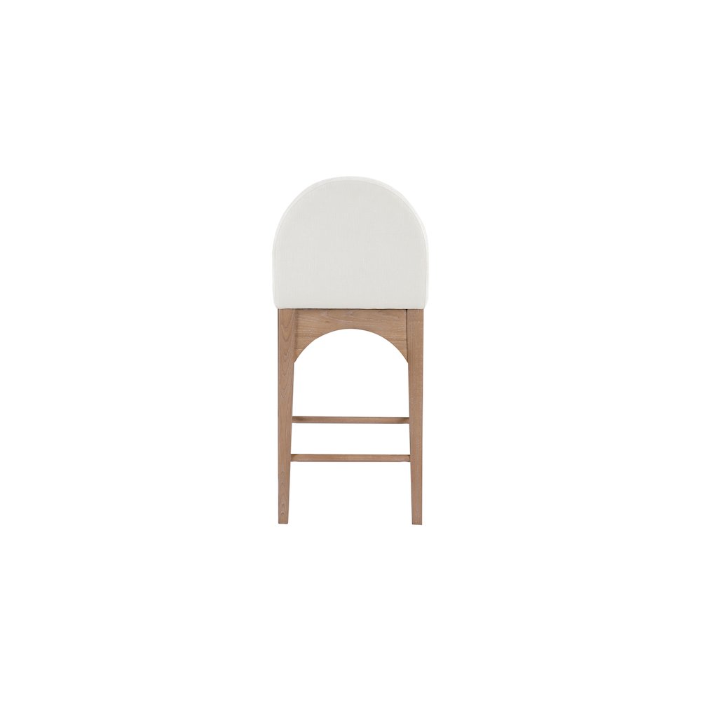 Waldorf Cream Chenille Fabric Stool