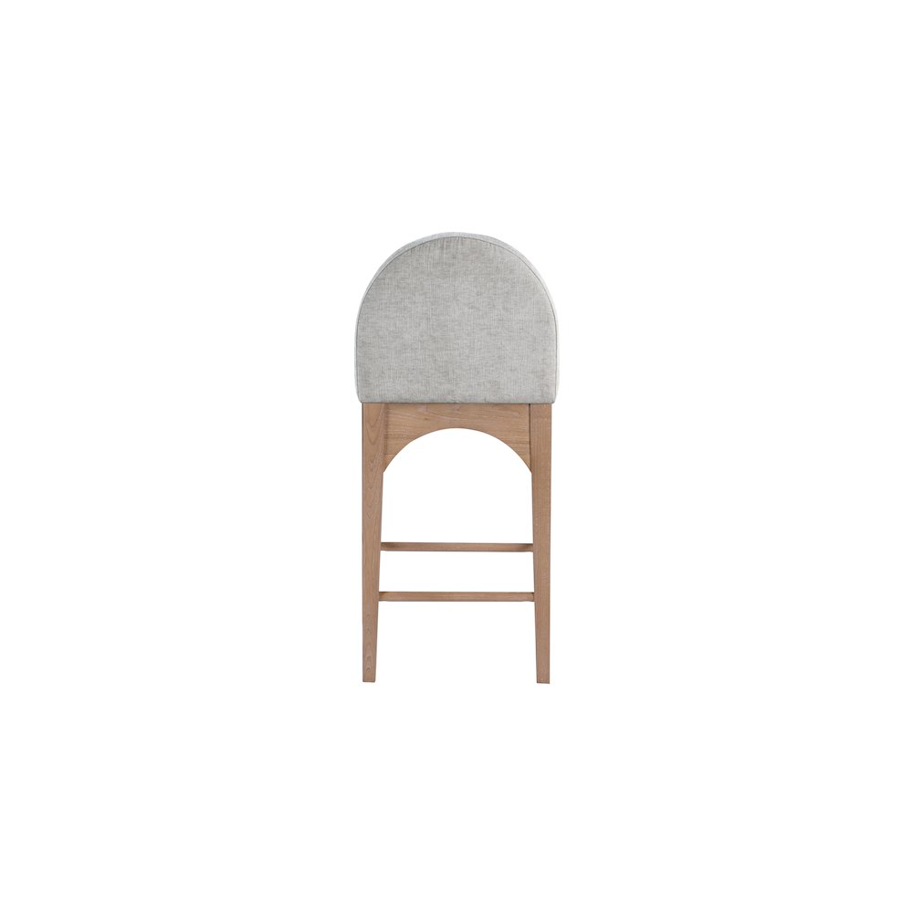 Waldorf Grey Chenille Fabric Stool