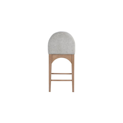 Waldorf Grey Chenille Fabric Stool
