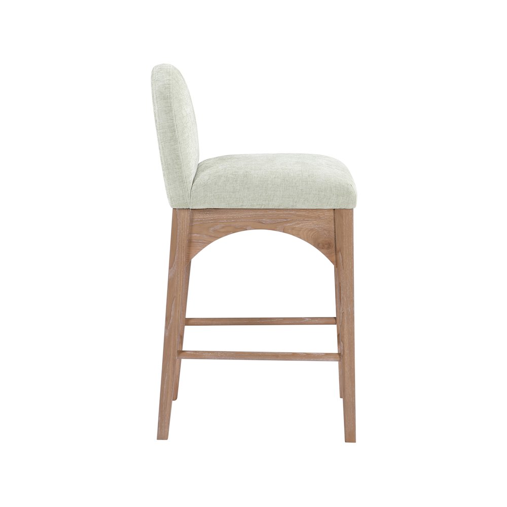 Waldorf Mint Chenille Fabric Stool