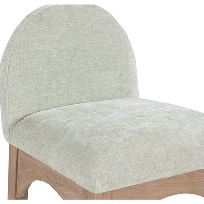 Waldorf Mint Chenille Fabric Stool