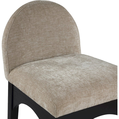 Waldorf Beige Chenille Fabric Stool