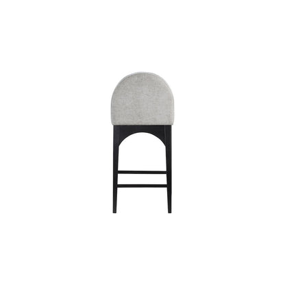 Waldorf Grey Chenille Fabric Stool