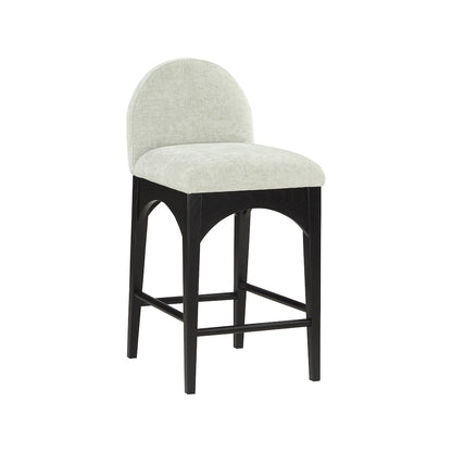 Waldorf Mint Chenille Fabric Stool