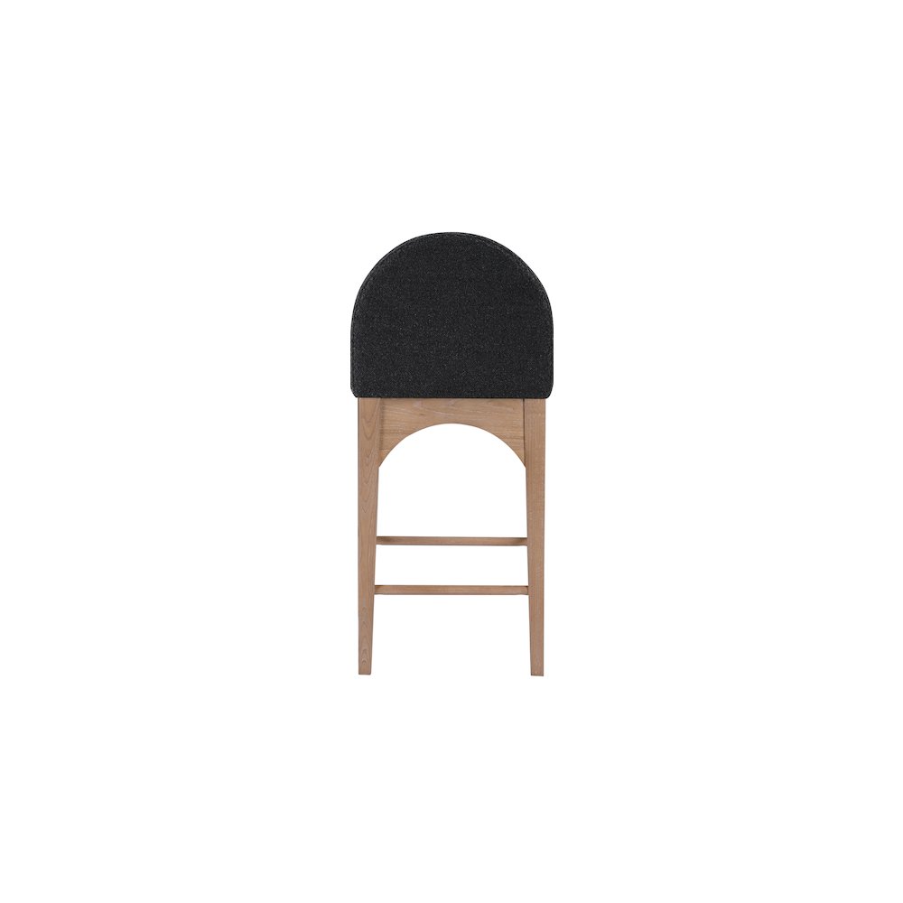 Waldorf Black Boucle Fabric Stool
