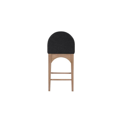 Waldorf Black Boucle Fabric Stool