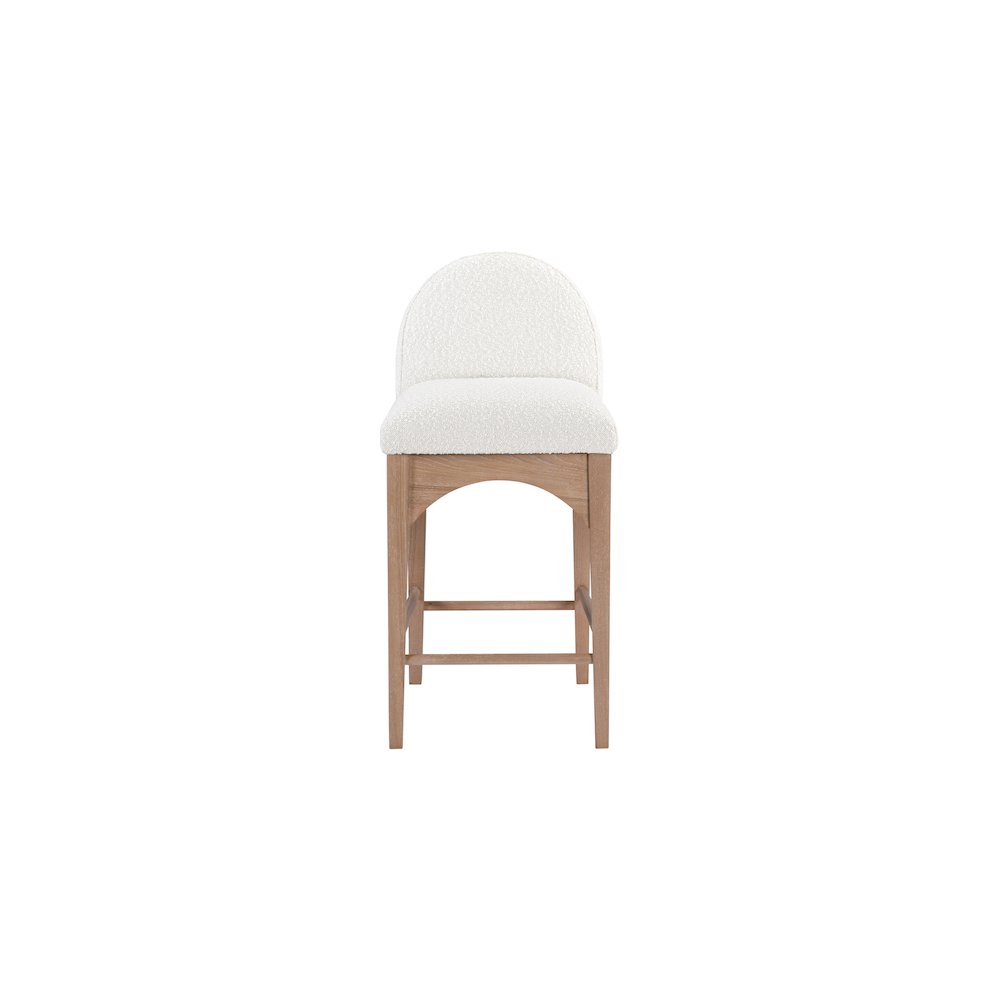 Waldorf Cream Boucle Fabric Stool