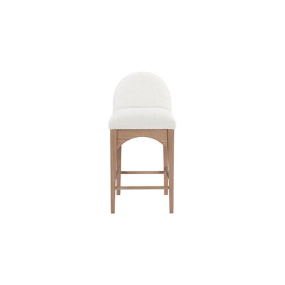 Waldorf Cream Boucle Fabric Stool