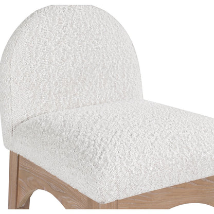 Waldorf Cream Boucle Fabric Stool