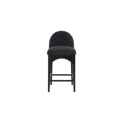 Waldorf Black Boucle Fabric Stool