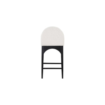 Waldorf Cream Boucle Fabric Stool