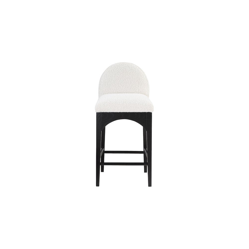 Waldorf Cream Boucle Fabric Stool