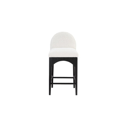 Waldorf Cream Boucle Fabric Stool