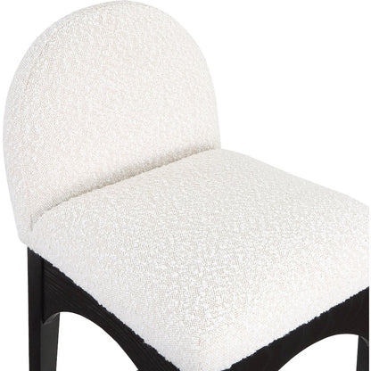 Waldorf Cream Boucle Fabric Stool