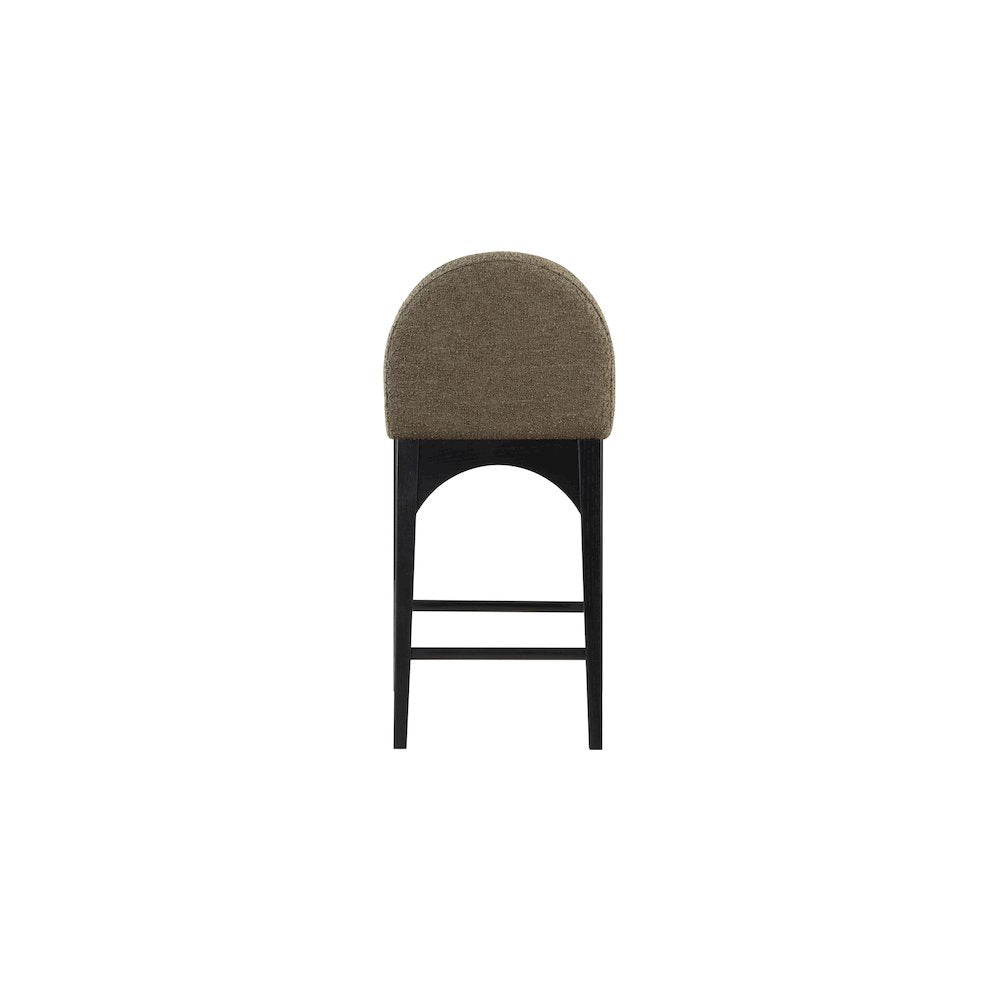 Waldorf Olive Boucle Fabric Stool