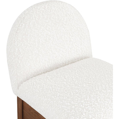Waldorf Cream Boucle Fabric Stool