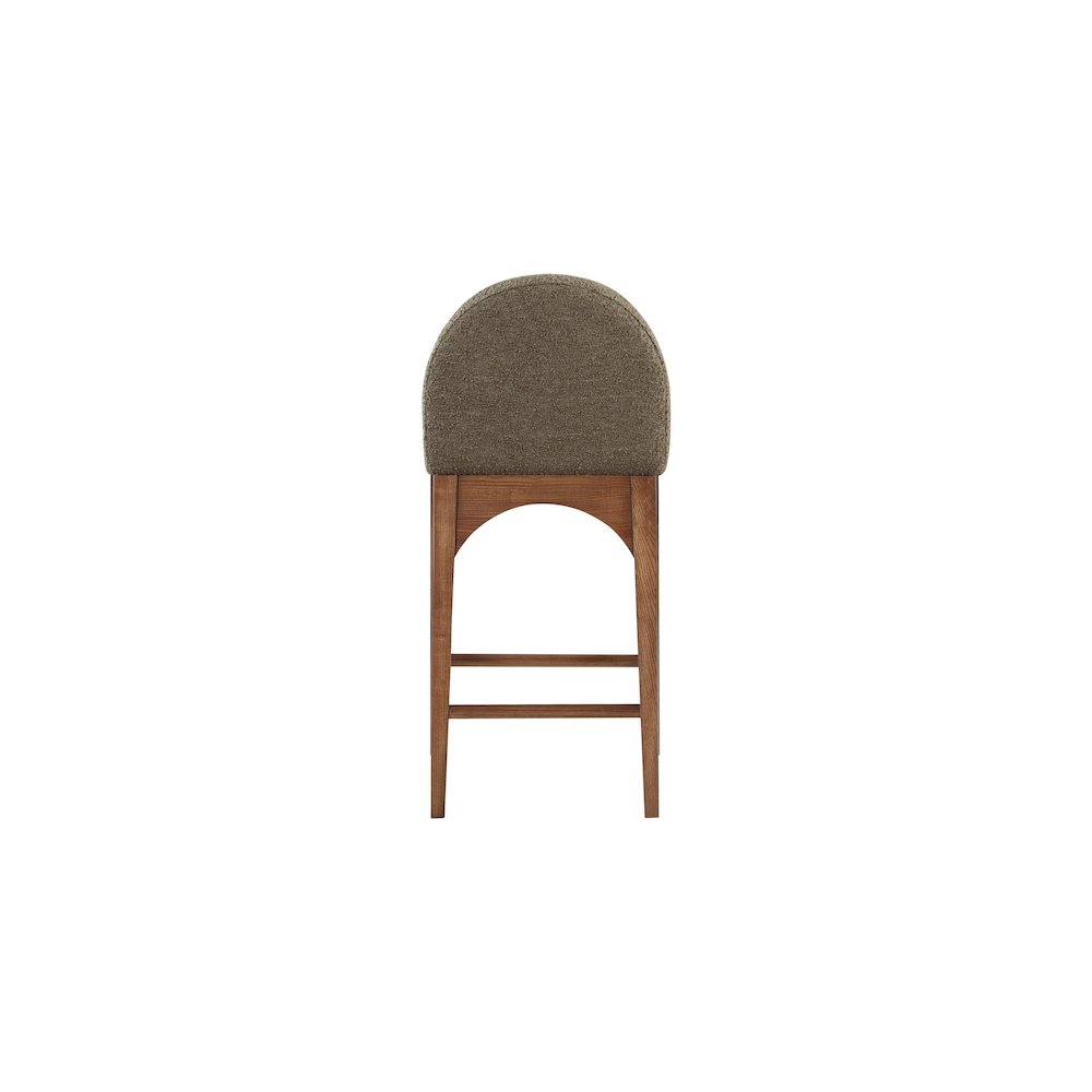 Waldorf Olive Boucle Fabric Stool