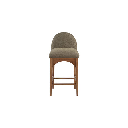 Waldorf Olive Boucle Fabric Stool