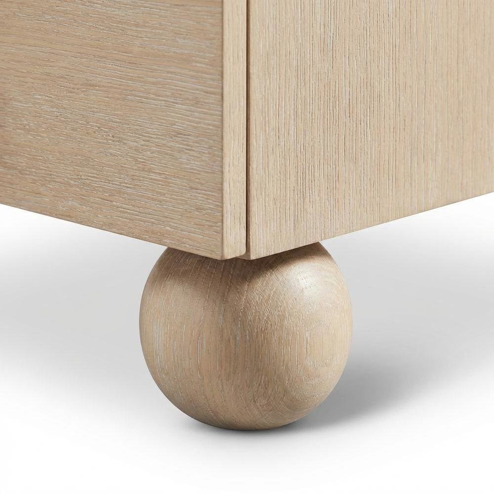 Nightstand with Art Deco Style and Finish