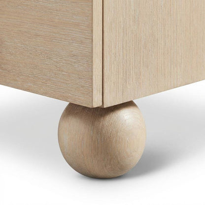 Nightstand with Art Deco Style and Finish