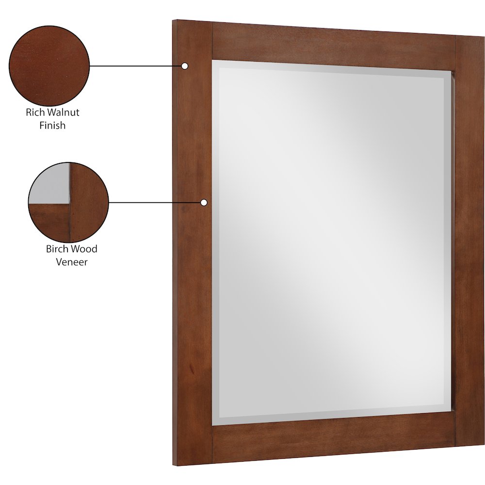 Monad Walnut Mirror