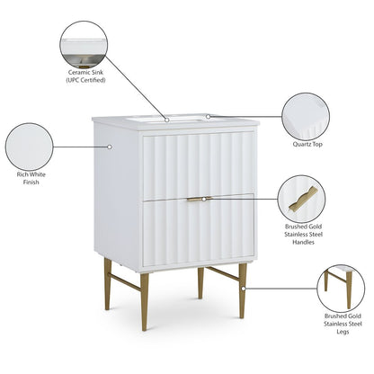 Modernist White Bathroom Vanity