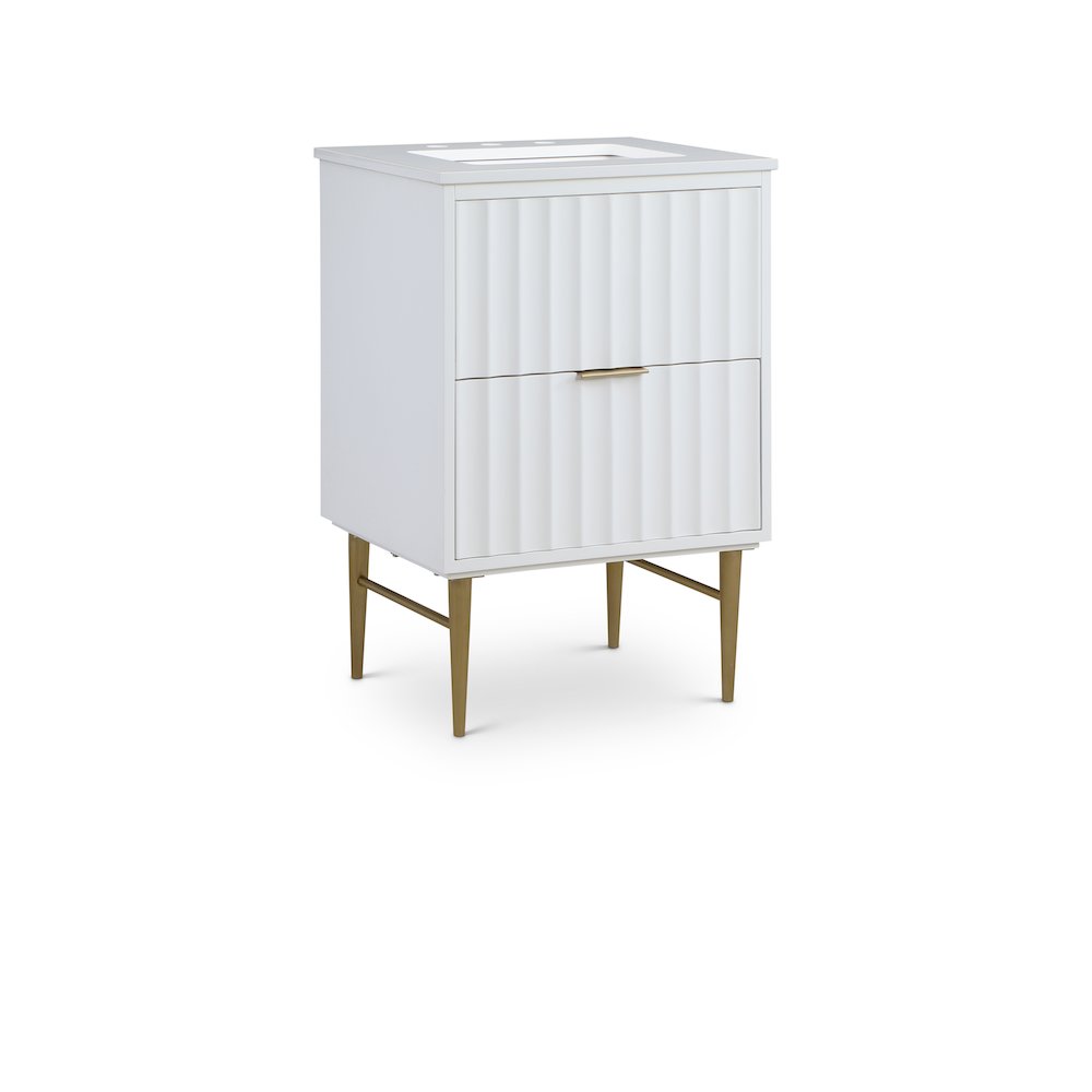 Modernist White Bathroom Vanity