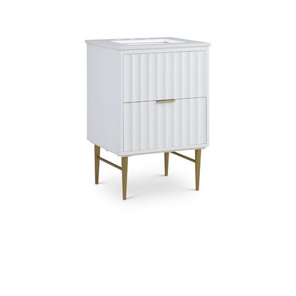 Modernist White Bathroom Vanity