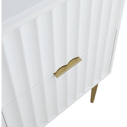 Modernist White Bathroom Vanity