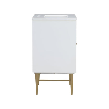 Modernist White Bathroom Vanity