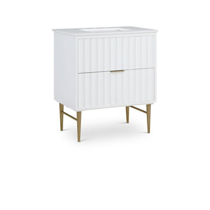 Modernist White Bathroom Vanity