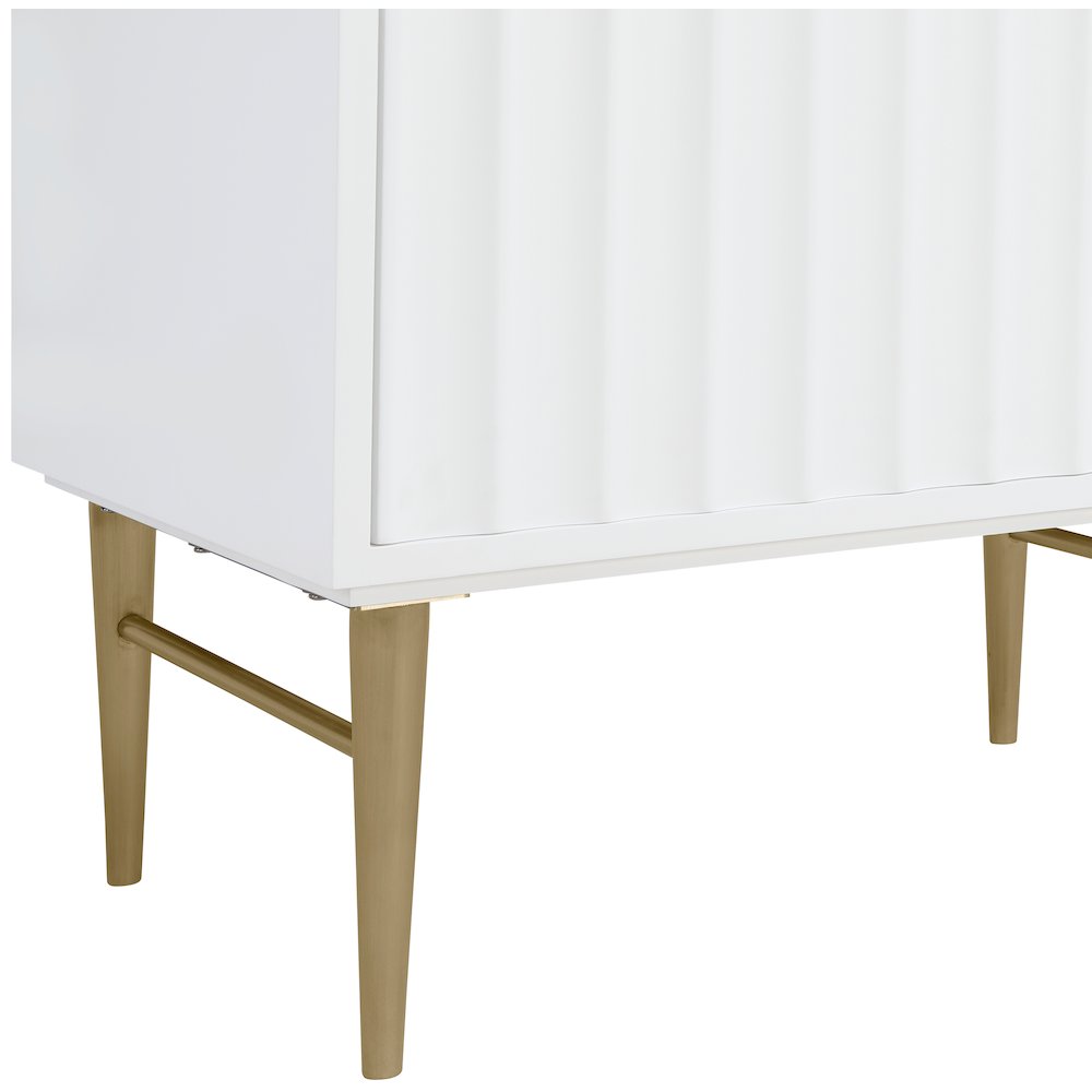 Modernist White Bathroom Vanity