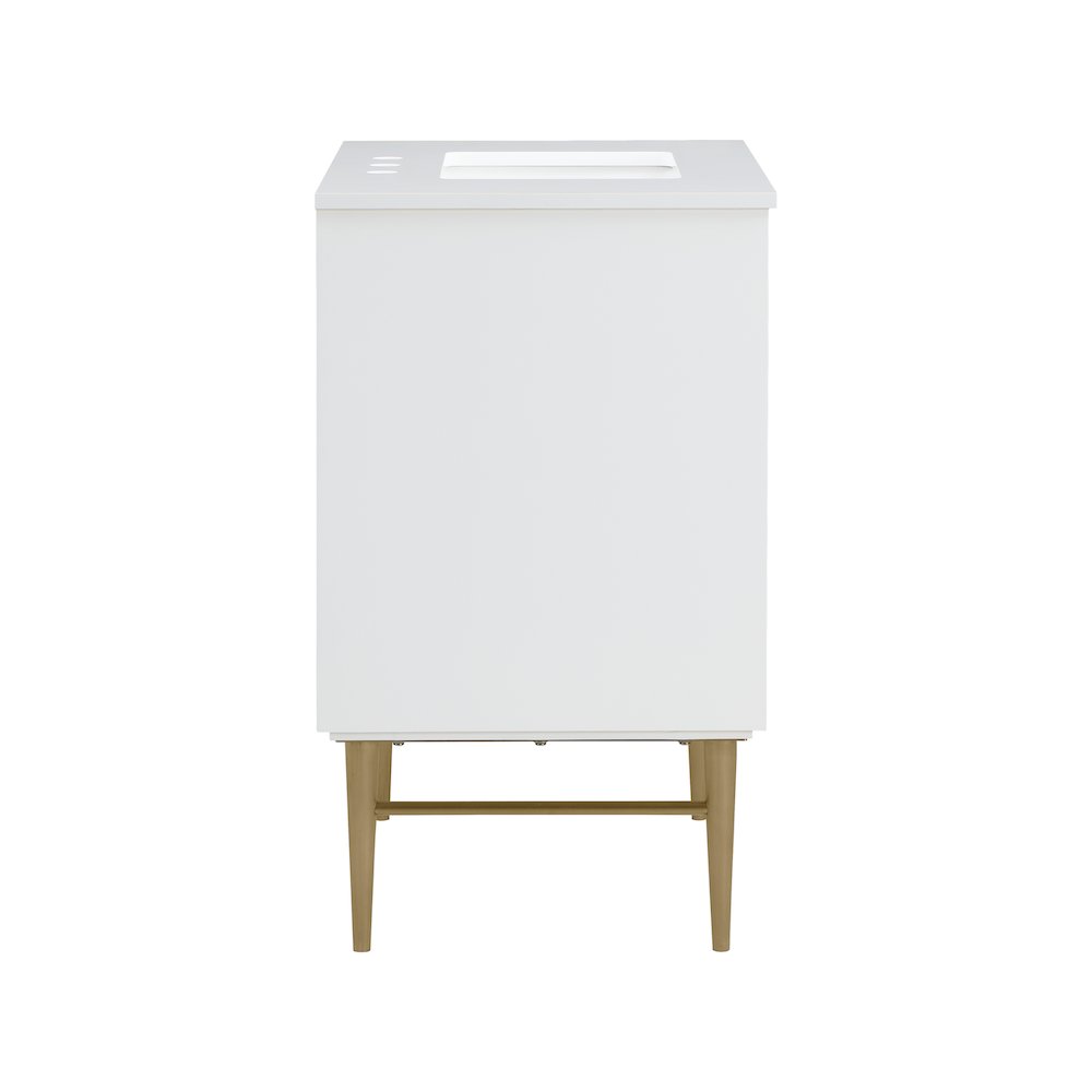 Modernist White Bathroom Vanity