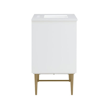 Modernist White Bathroom Vanity