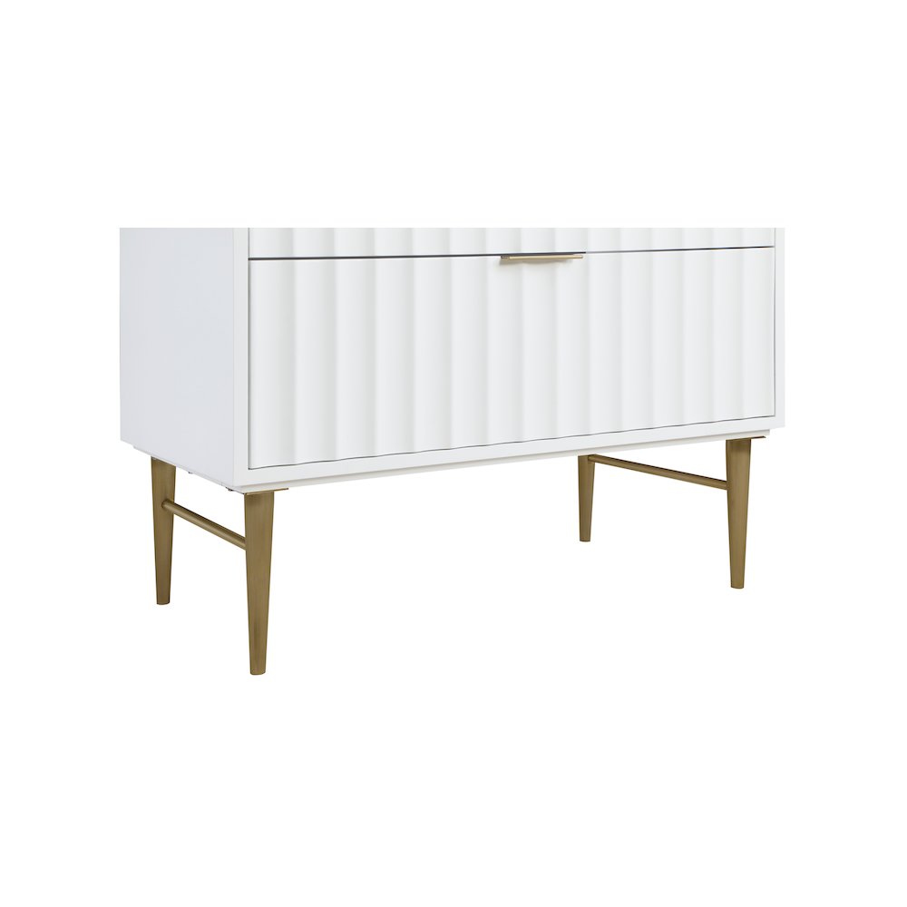 Modernist White Bathroom Vanity