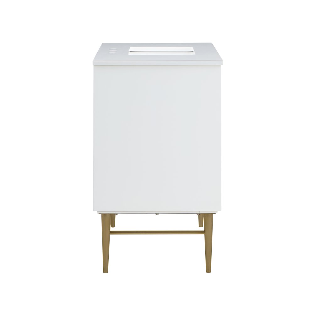 Modernist White Bathroom Vanity