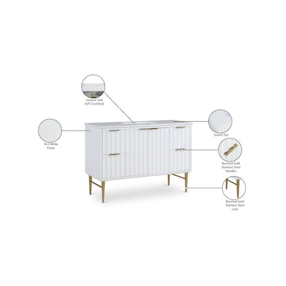 Modernist White Bathroom Vanity