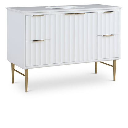 Modernist White Bathroom Vanity