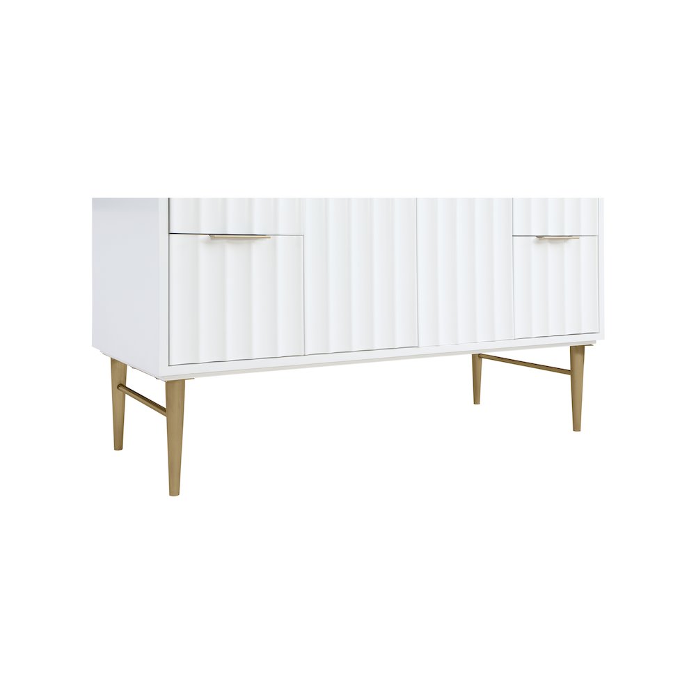 Modernist White Bathroom Vanity