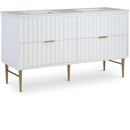 Modernist White Bathroom Vanity