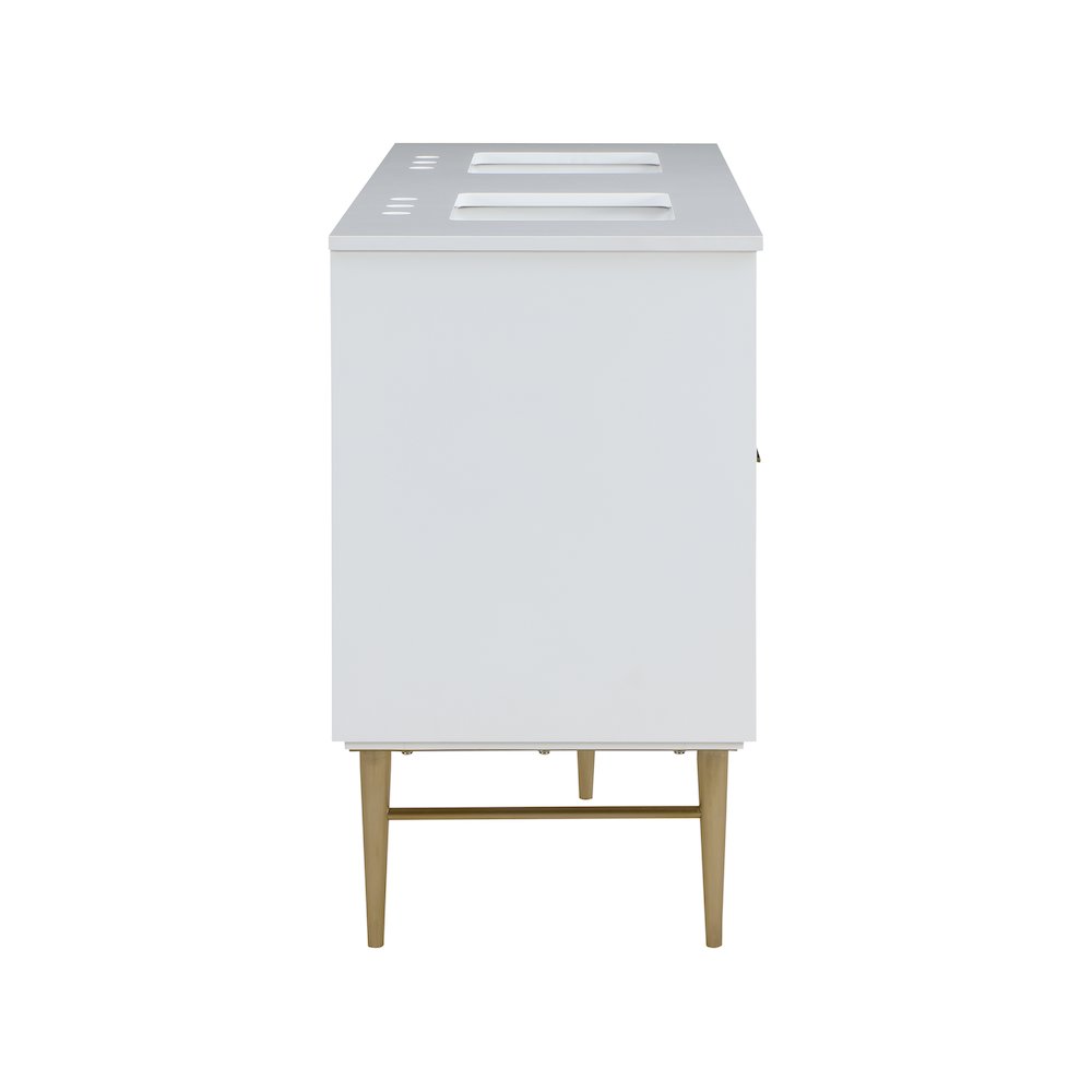 Modernist White Bathroom Vanity