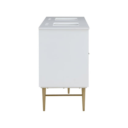 Modernist White Bathroom Vanity