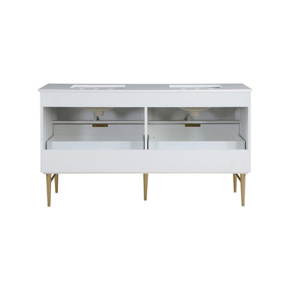 Modernist White Bathroom Vanity