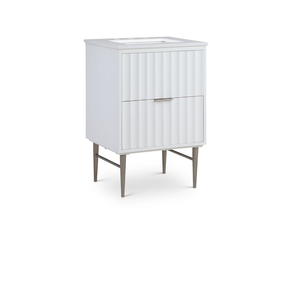 Modernist White Bathroom Vanity