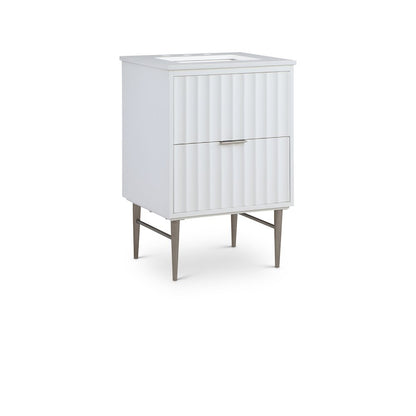 Modernist White Bathroom Vanity