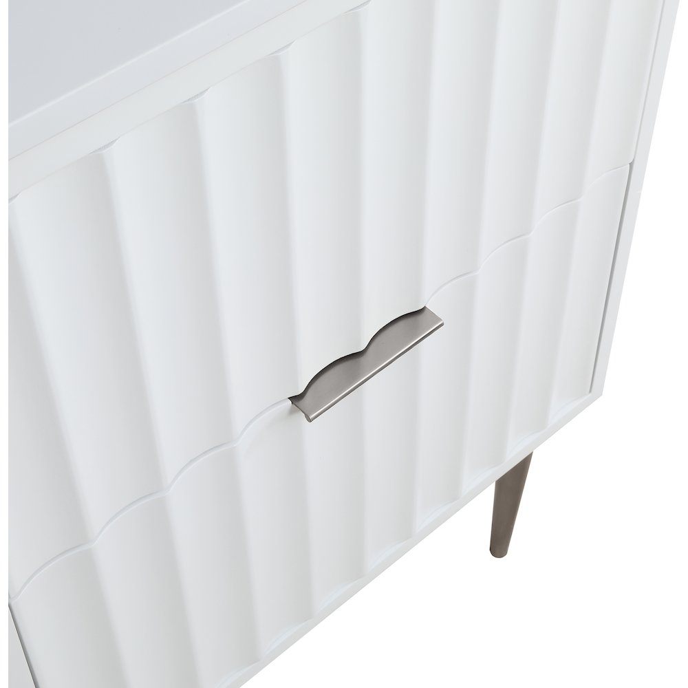 Modernist White Bathroom Vanity